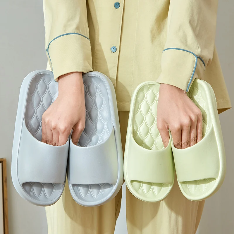 Selipar lelaki musim panas untuk luar dan dalam rumah, rumah tangga, pasangan, EVA, bilik mandi, anti-slip, selipar wanita, selipar lelaki