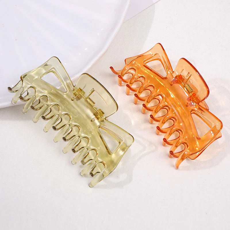 Kẹp tóc nhựa cỡ lớn kẹp tắm kẹp búi tóc kẹp xương cá kẹp cá mập kẹp tóc