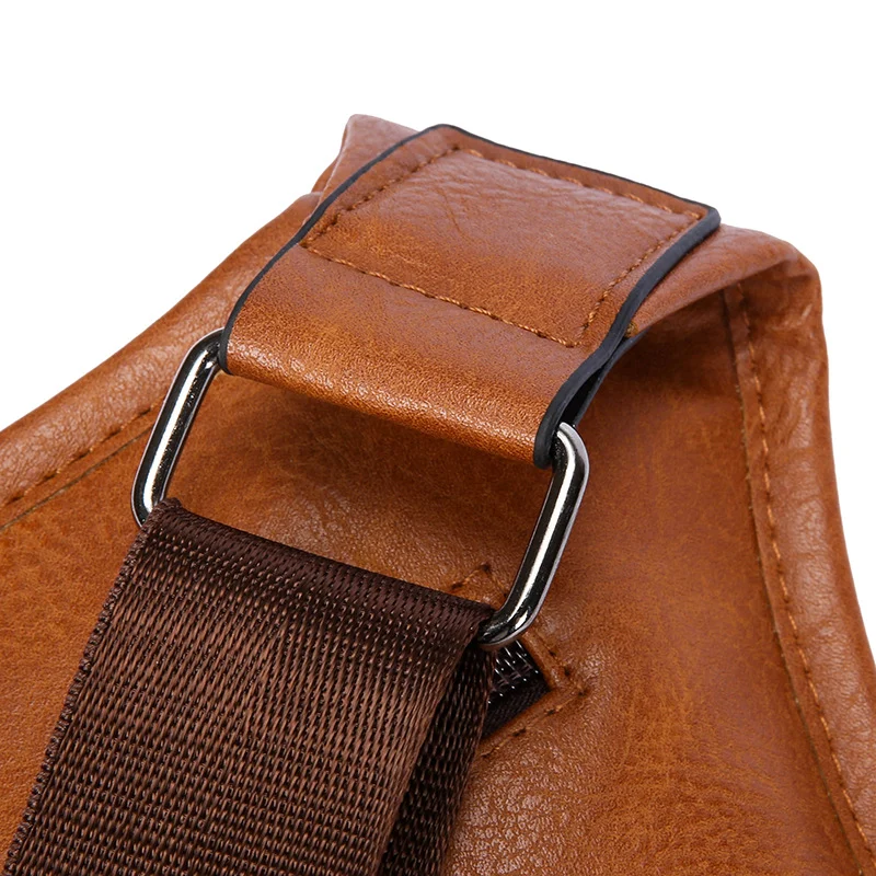 2025 Retro Men's Chest Bag Crossbody Bag Men's Large Capacity Waterproof Premium Feel Sports Sling Bag