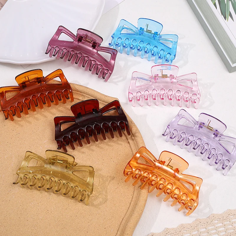 Kẹp tóc nhựa cỡ lớn kẹp tắm kẹp búi tóc kẹp xương cá kẹp cá mập kẹp tóc