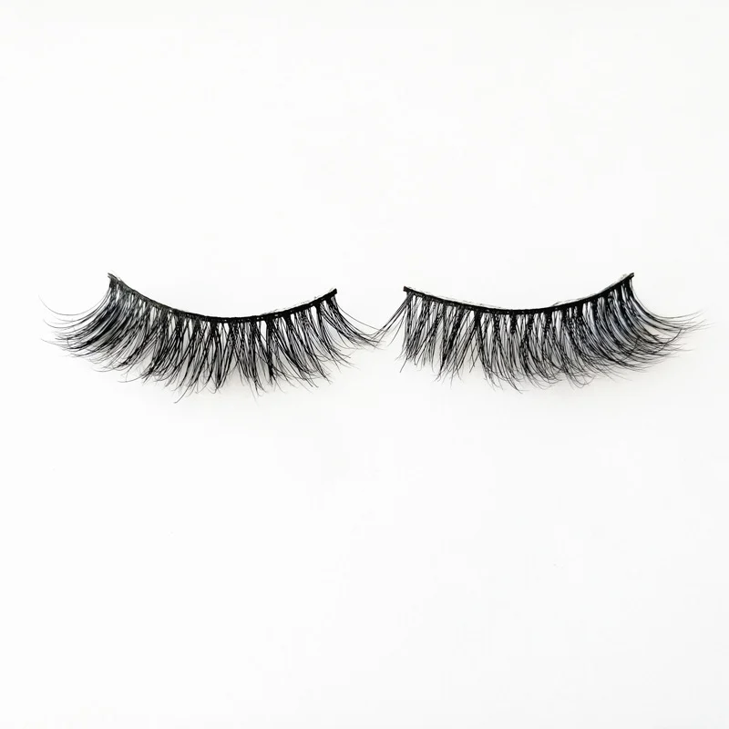 False eyelashes export 3D mink hair pair pack soft and comfortable fluffy long curly mink hair eyelashes