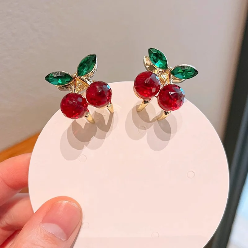 Kẹp tóc mini quả anh đào nhỏ kẹp tóc nữ kẹp tóc bên hông kẹp tóc mái trước trán phụ kiện tóc kẹp tóc