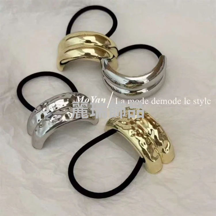 Cross-border hot-selling metal hair ties metal elastic bands alloy elastic bands hair accessories Alloy Headrope