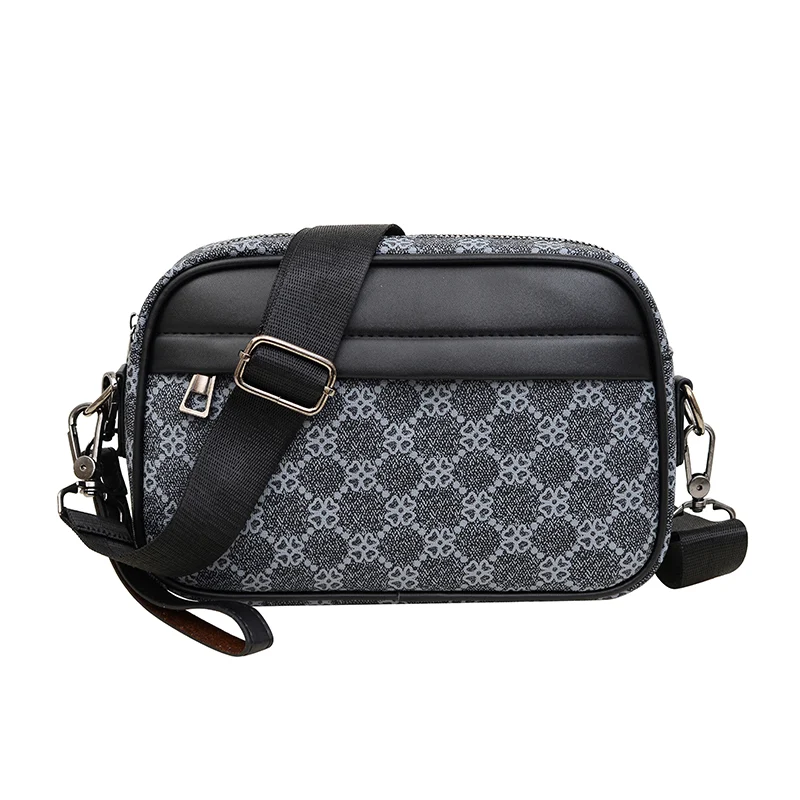 Quality Men's Bag Free Shipping Messenger Small Crossbody Bag Waist Bag Men's One-Shoulder Plaid Clutch Handbag Hand-Carry Bag