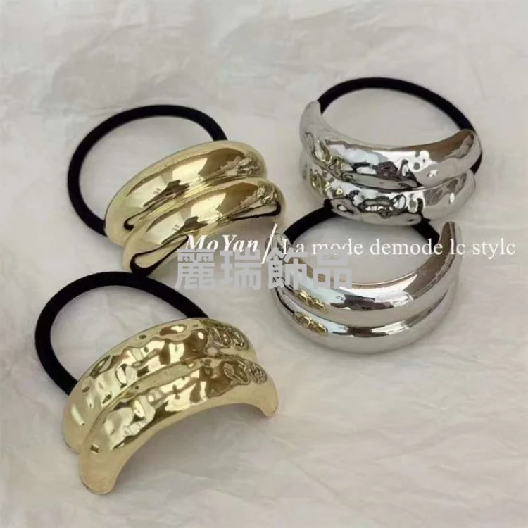 Cross-border hot-selling metal hair ties metal elastic bands alloy elastic bands hair accessories Alloy Headrope