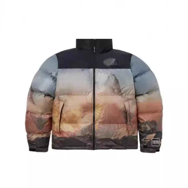 เสื้อดาวน์หนาฤดูหนาวเวอร์ชันอเมริการุ่น 1996 สำหรับคู่รักชายหญิง สไตล์ภูเขาหิมะทรงขนมปัง หลวม กันลม กลางแจ้ง หนาพิเศษ