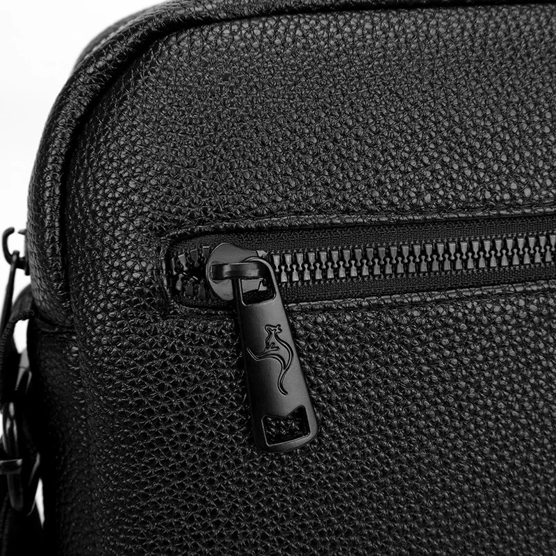 Flight Men's Single-Shoulder Crossbody Bag Leather Men's Business Casual Phone Bag Minimalist Fashion Small