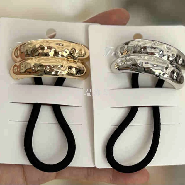 Cross-border hot-selling metal hair ties metal elastic bands alloy elastic bands hair accessories Alloy Headrope