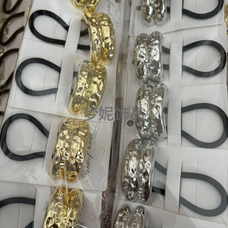ยางรัดผมโลหะ หัวเข็มขัดยางรัดผมโลหะ เครื่องประดับผม hair bands