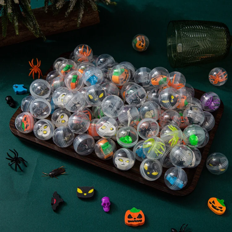 ការលក់ក្តៅ 32mm អំណោយសម្រាប់ពិធីជប់លៀង Halloween Gashapon ស៊ុតមាន់ខ្វាក់គួរឱ្យអស់សំណើច