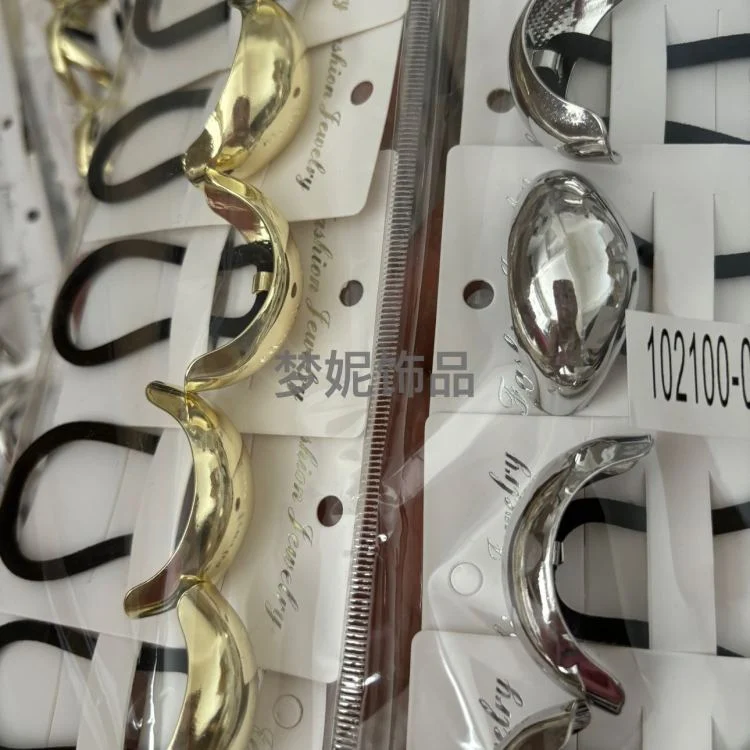 ยางรัดผมโลหะ หัวเข็มขัดยางรัดผมโลหะ เครื่องประดับผม hair bands