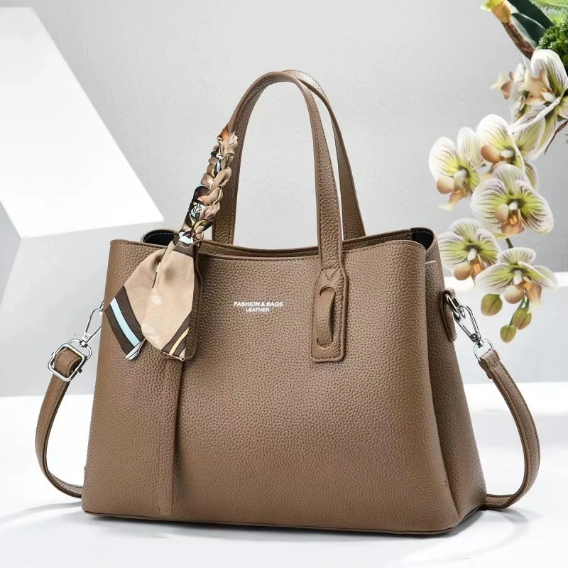 Beg tangan tote fesyen trendi beg wanita beg tangan reben beg bahu satu unit 26433