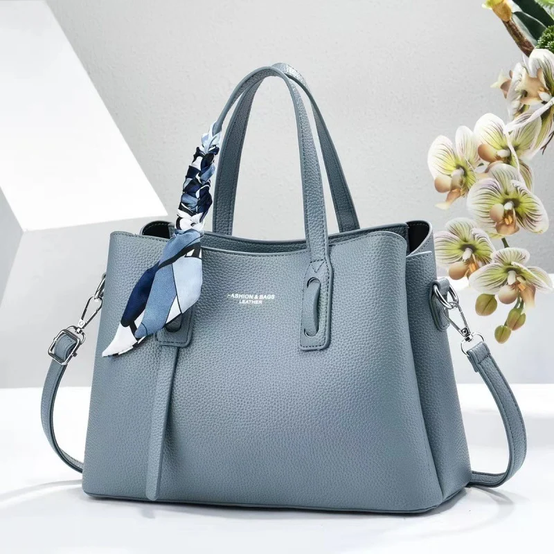 Beg tangan tote fesyen trendi beg wanita beg tangan reben beg bahu satu unit 26433