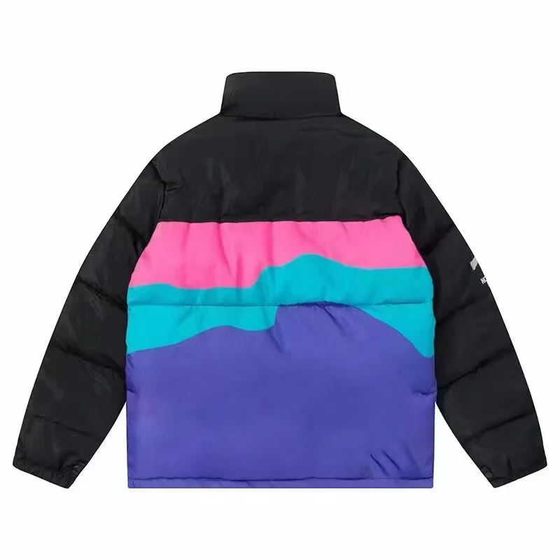 เสื้อดาวน์หนาฤดูหนาวเวอร์ชันอเมริการุ่น 1996 สำหรับคู่รักชายหญิง สไตล์ภูเขาหิมะทรงขนมปัง หลวม กันลม กลางแจ้ง หนาพิเศษ