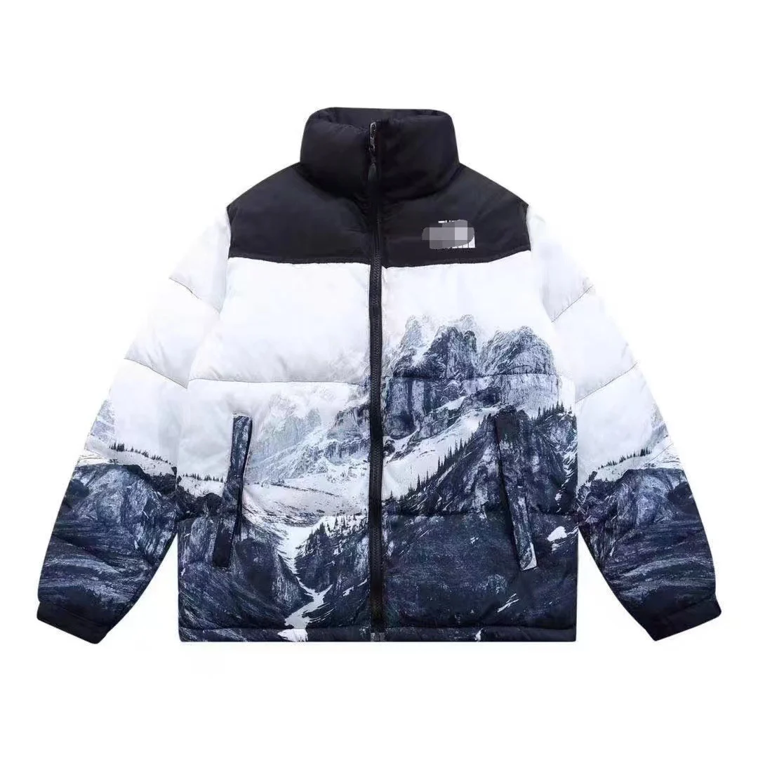 เสื้อดาวน์หนาฤดูหนาวเวอร์ชันอเมริการุ่น 1996 สำหรับคู่รักชายหญิง สไตล์ภูเขาหิมะทรงขนมปัง หลวม กันลม กลางแจ้ง หนาพิเศษ