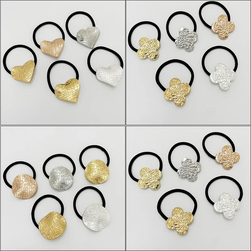 Europe and America hair ties, heart hair rings, hair elastics, ponytail hair rings, headwear, hair accessories