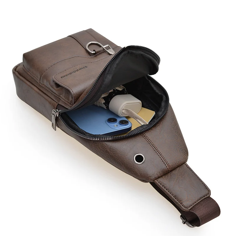 កាបូបទ្រូងបុរស កាបូបស្មាតែមួយដែលអាចប្រើបានគ្រប់ស្ថានភាព កាបូបឆ្លងកាត់ដែលមានសមត្ថភាពផ្ទុកច្រើន និងការពារទឹក កាបូបបុរសពាក់ឆ្លងកាត់ដងខ្លួន កាបូបបុរសគុណភាពខ្ពស់បង្ហាញភាពប្រណិត