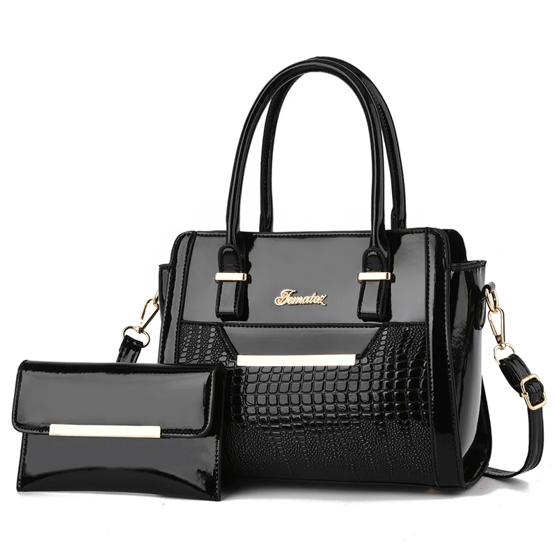 Handbag set with matching pouch wallet, shoulder bag, tote bag, trendy women's bag 19201