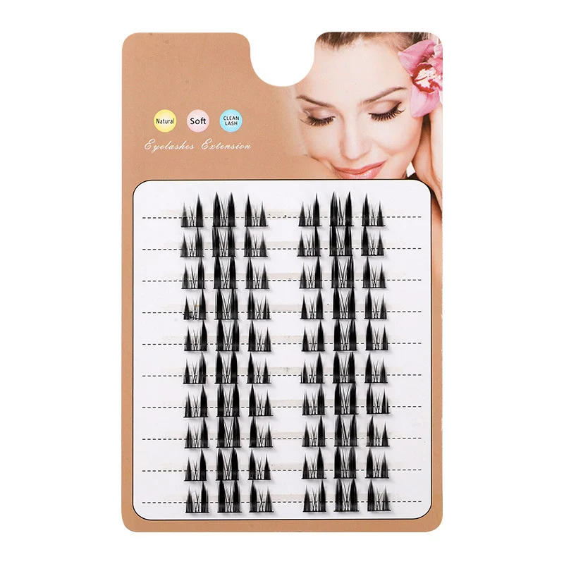 Dense Cat Elf False Eyelashes Natural Curl for Beginners Comic Cluster Eyelashes Single Cluster Segmented False Eyelashes