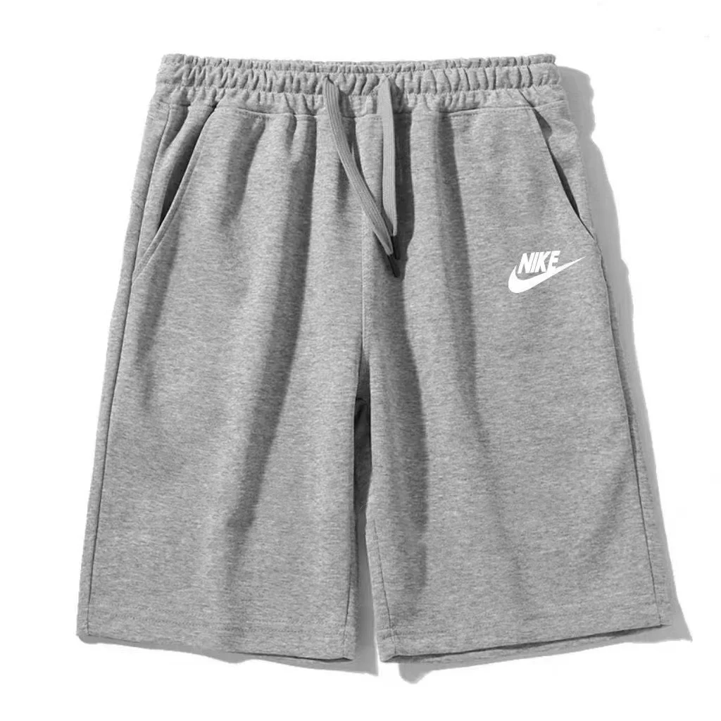 กางเกงขาสั้นผู้ชายฤดูร้อน กางเกงวิ่งออกกำลังกายใส่ด้านนอก แบรนด์สตรีท กางเกงขายาวครึ่งน่องทรงหลวม สวมใส่สบาย เข้ากับทุกสไตล์ แฟชั่นทันสมัย กางเกงขาสั้นห้าส่วน