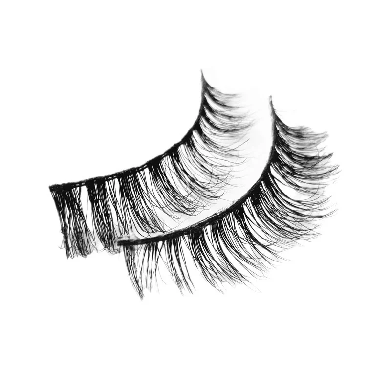 រោមភ្នែកក្លែងក្លាយ 3D ធ្វើពីរោមសត្វ mink ក្រាស់ និងប្រណិតខ្ពស់ ជាប់មួយគូ រោមភ្នែកក្លែងក្លាយធម្មជាតិបែបឆ្លងកាត់