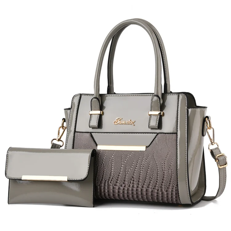 Handbag set with matching pouch wallet, shoulder bag, tote bag, trendy women's bag 19201