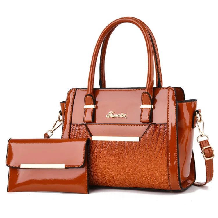 Handbag set with matching pouch wallet, shoulder bag, tote bag, trendy women's bag 19201