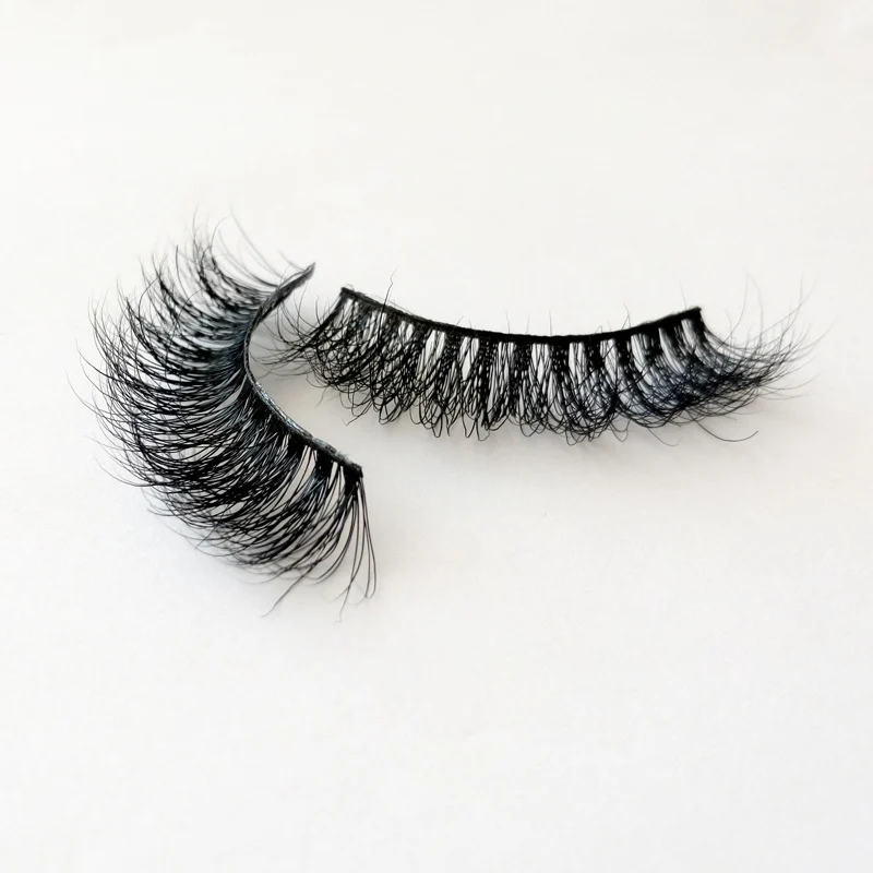 រោមភ្នែក Mink ក្រាស់ធម្មជាតិឆ្លងកាត់ តម្លៃពិសេស រញ៉េរញ៉ៃប្រាកដនិយម ភ្នែកធំបីវិមាត្រ
