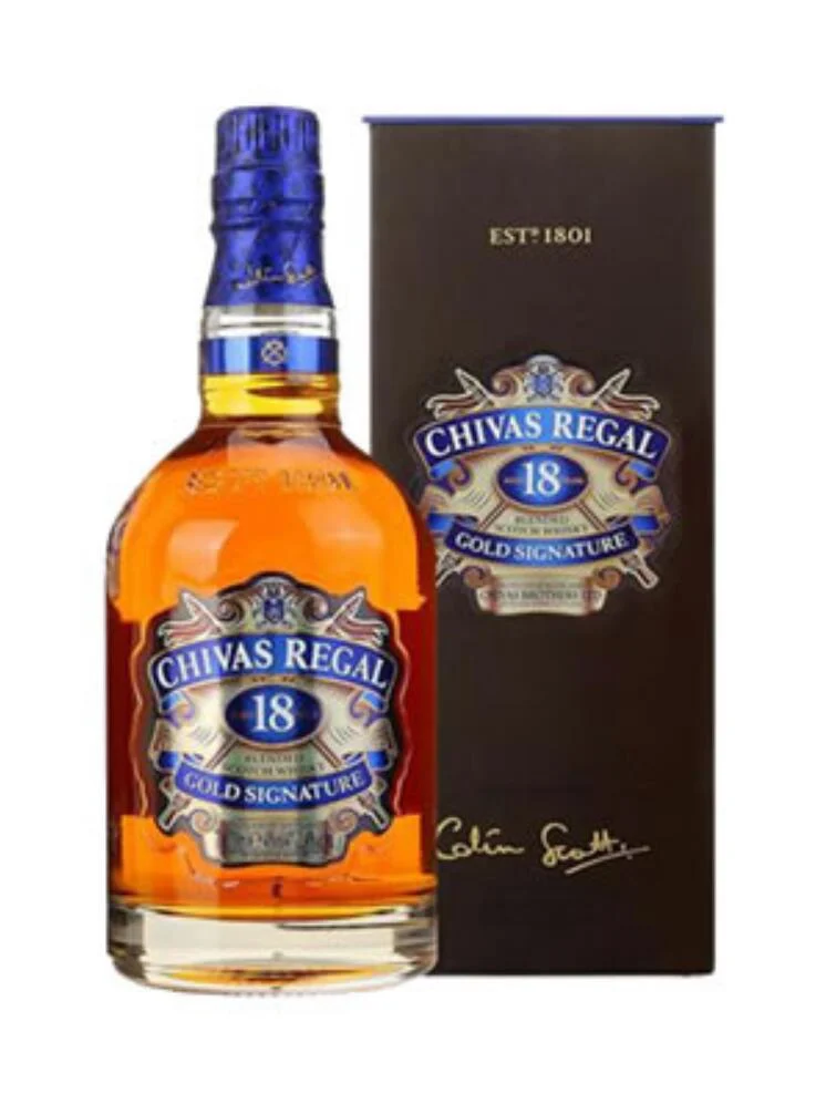 วิสกี้สก็อตช์ Chivas Regal 18 ปี 700ml พร้อมกล่องกระดาษ บรรจุภัณฑ์แบบเก่า