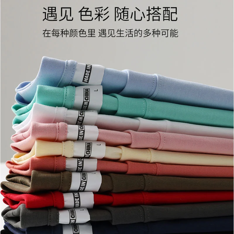 เสื้อยืดคอกลมไหล่ตก 260 กรัม ดูปองต์โซโรนา เสื้อโฆษณา เสื้อทำงาน แขนสั้นพรีเมียมน้ำหนักมาก สั่งทำ