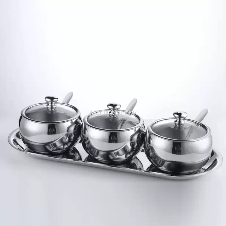 អាឡឺម៉ង់ Dade Human Fireworks 304 stainless steel jar set for kitchen ingredient box storage box set 4-pieces