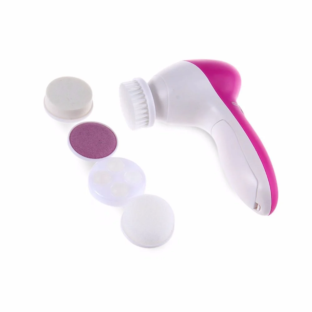 Máy rửa mặt chăm sóc da 5 trong 1 TV, máy rửa mặt, máy massage, thiết bị rửa mặt, bàn chải làm sạch, bàn chải rửa mặt, dụng cụ