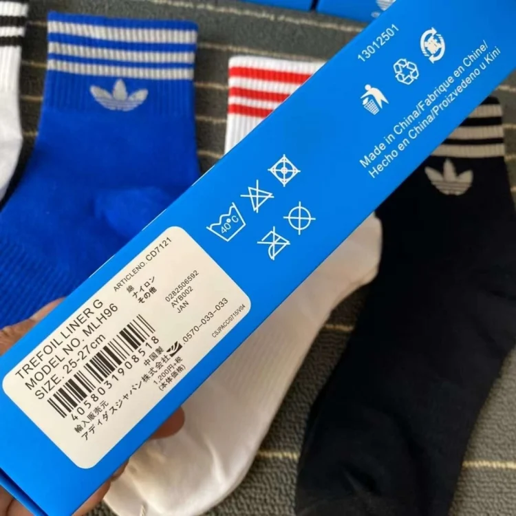 Clover mid-calf socks pure cotton athletic socks unisex socks versatile style