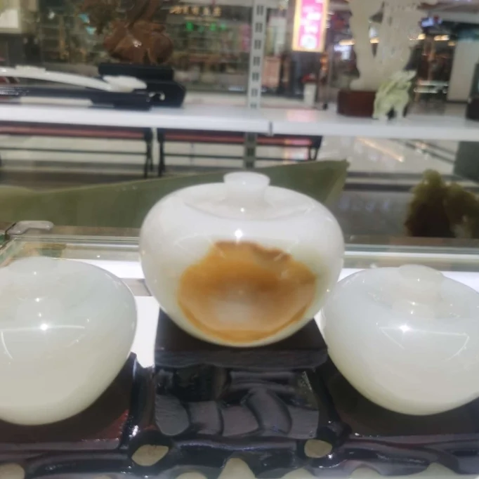 เครื่องประดับหยกธรรมชาติปากีสถาน Ping'an Guo Ping'an 13*25