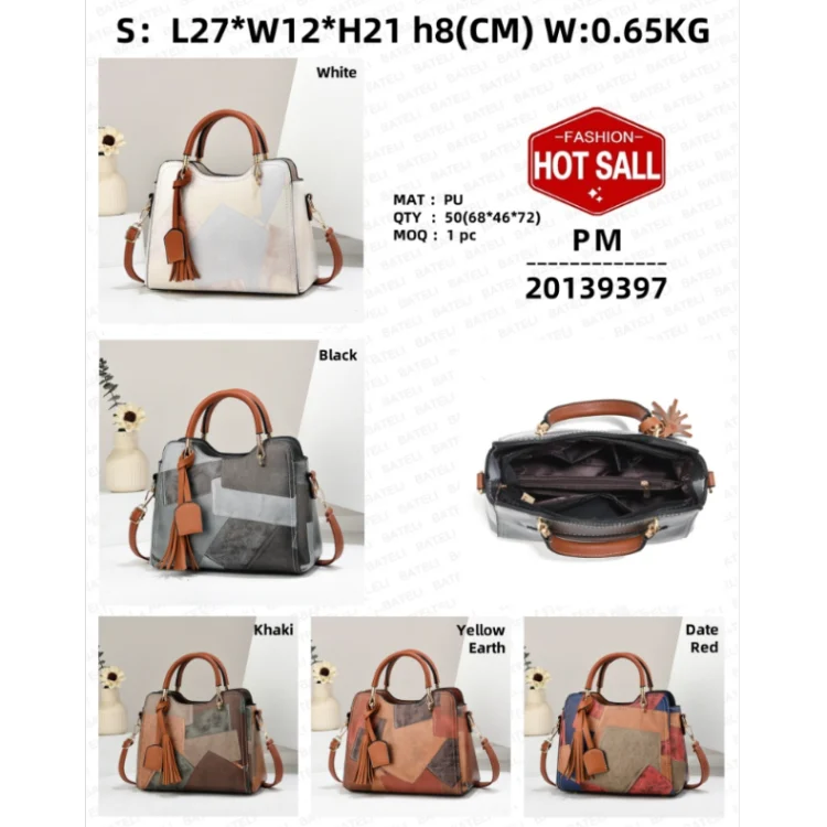 Handbag Trendy Women's Bag Geometric One-Shoulder Bag Luggage & Bags 20139