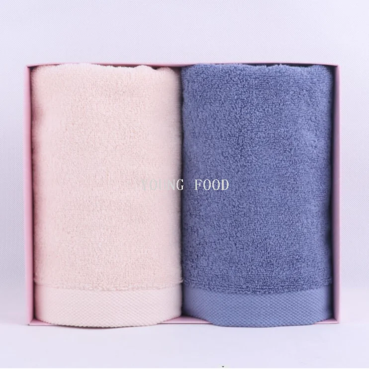 Set tuala Aili kapas 100% Korea 40*80cm 160g dua helai