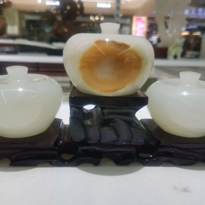 เครื่องประดับหยกธรรมชาติปากีสถาน Ping'an Guo Ping'an 13*25