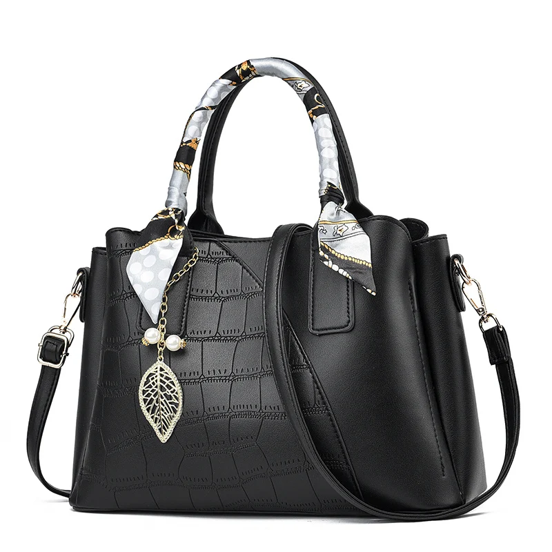Leather bag designer handbag crossbody bag fashion trendy women's bag 17718