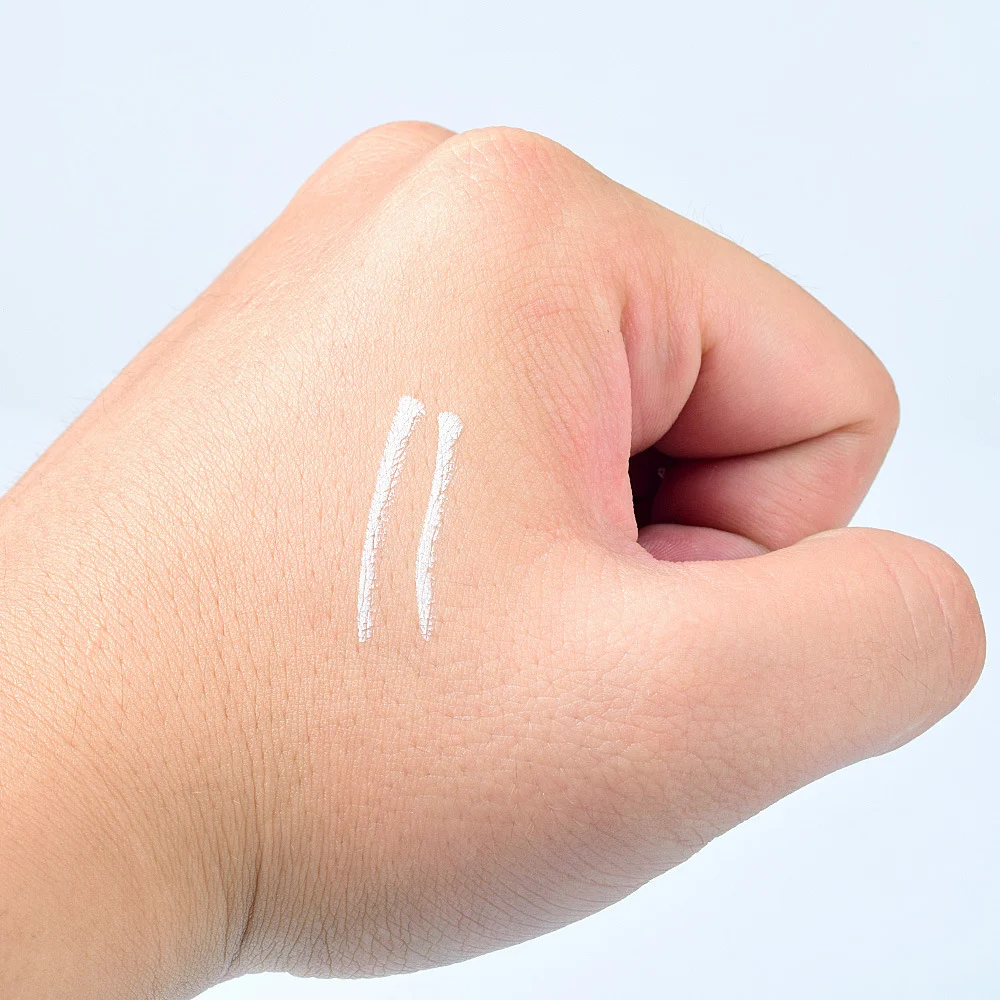ปากกามาร์กเกอร์สีขาวหัวเดียวสำหรับเขียนคิ้วแบบเกาหลี ปากกากันน้ำสำหรับทำเครื่องหมายสักปากและกำหนดเส้นขอบปาก