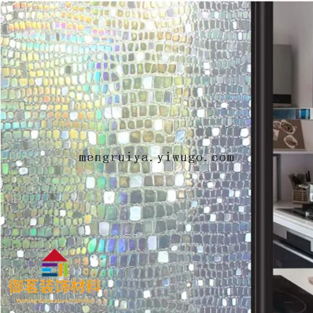 Printed glass decal for bedroom and living room, privacy glass film for bathroom, anti-peeping glass film for window and door decoration
