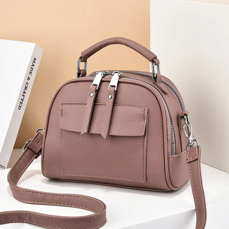 កាបូបតូចរាងបួនជ្រុង 2022 រដូវស្លឹកឈើជ្រុះ កាបូបស្ត្រីទាន់សម័យ កាបូបស្ពាយស្មា 15962