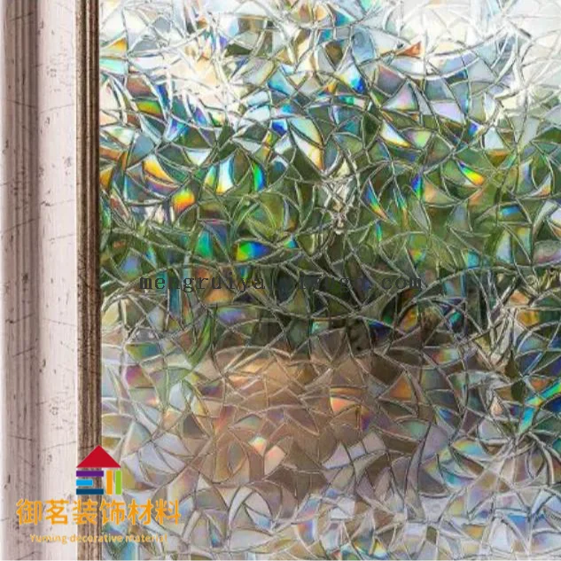 Printed glass decal for bedroom and living room, privacy glass film for bathroom, anti-peeping glass film for window and door decoration