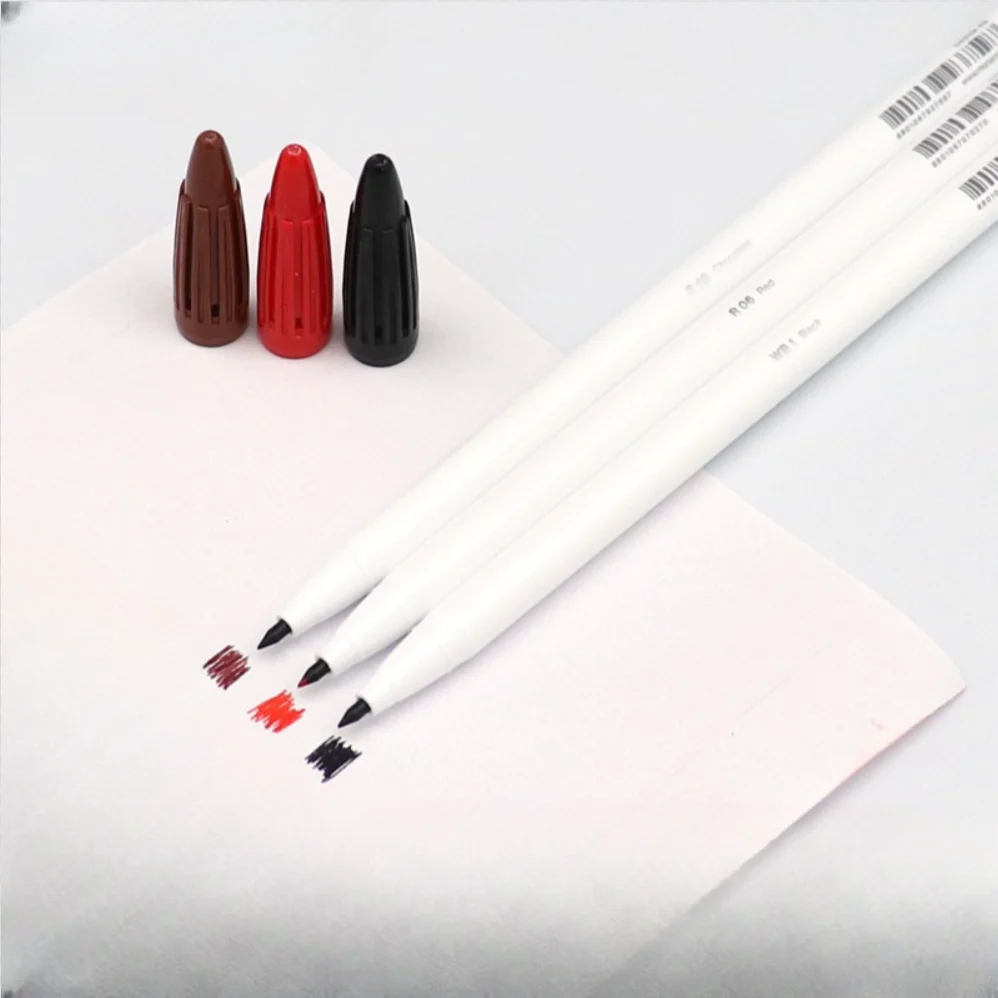 Alat solek separuh kekal penanda sulam kening bentuk kening pen penentu garis bibir kalis air kalis kebas pen penanda kulit barangan sulam kening