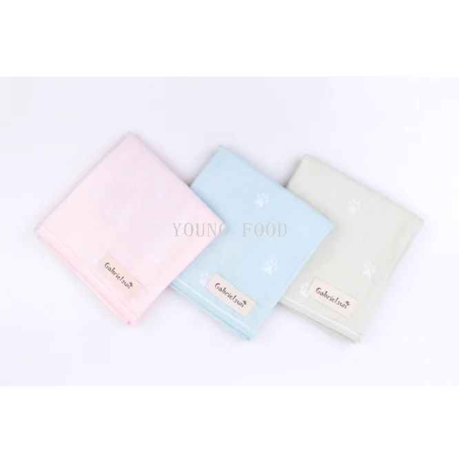 Korea 100% kapas Sapu Gembira kain kecil 28*30cm 25g warna rawak tuala