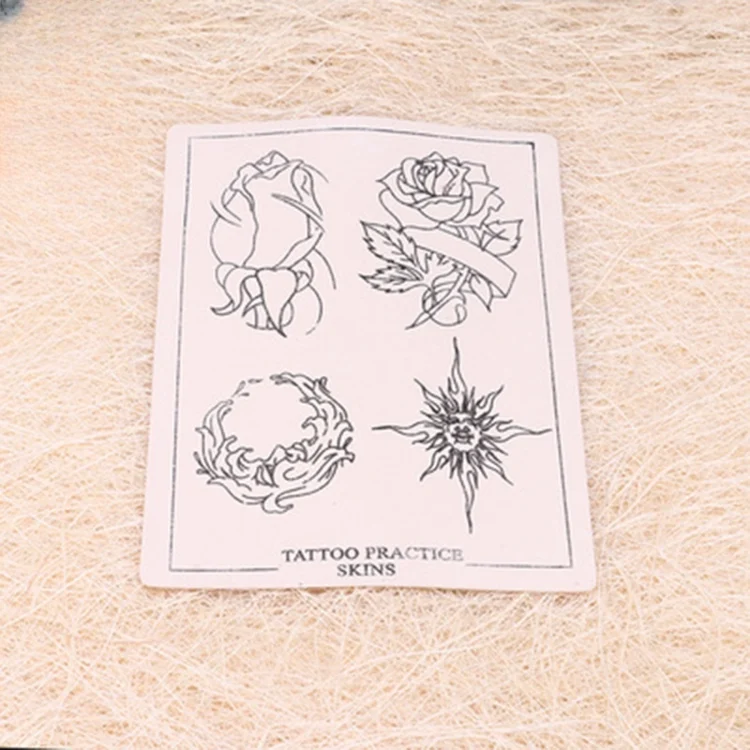 Tattoo practice skin, premium tattoo practice skin, fake tattoo skin, tattoo practice skin with patterns, tattoo supplies