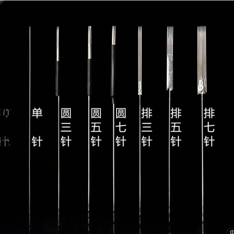 Kim phun xăm môi phun môi phiến đơn kim tròn 3 tròn 5 hàng 5 hàng 7 kim sử dụng máy xăm nắp kim cỡ nhỏ cỡ lớn