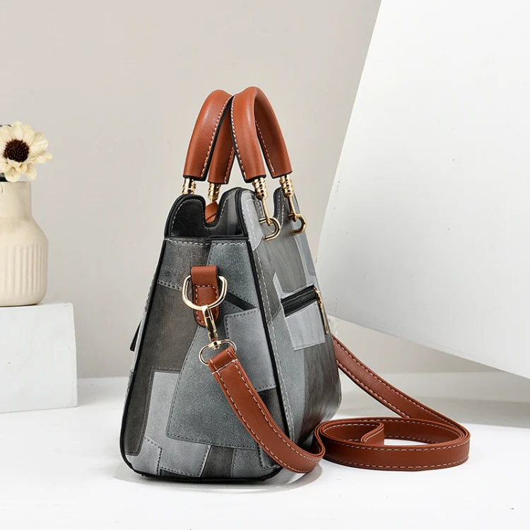 Handbag Trendy Women's Bag Geometric One-Shoulder Bag Luggage & Bags 20139